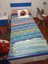 letto singolo con rete a doghe 190x80