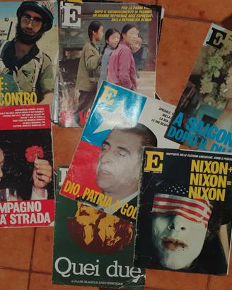 Riviste l'Espresso colore anni Sessanta 