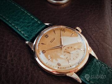 Orologio Tissot 27b, oro rosa 18k, anni 50