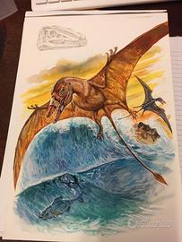 Bozzetto dinosauri eudimorphodon