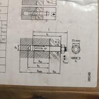 Tasselli ancoraggio in acciaio 