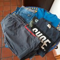 Stock di n. 2 pantaloni e n. 3 maglie 14 anni