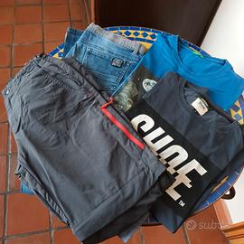 Stock di n. 2 pantaloni e n. 3 maglie 14 anni