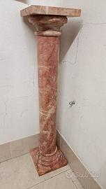 Colonna in marmo rosa/rosso