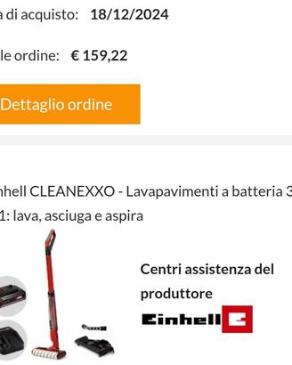 lavapavimenti ehinell batteria