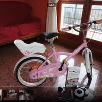 Bici bambina con rotelle