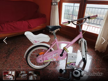 Bici bambina con rotelle