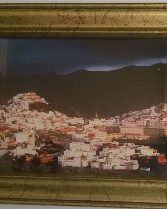 3 quadri vintage con stampe di città + Fotografia