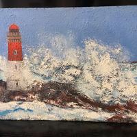 Quadro mare in tempesta