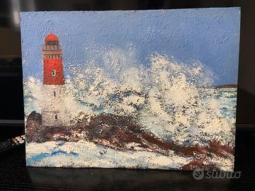 Quadro mare in tempesta