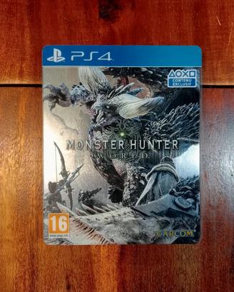 Monster hunter world ps4 PlayStation 4 steelbook
