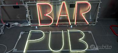 insegne led bar pub
