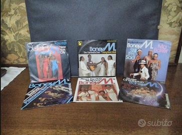 6 dischi/45 giri/rpm da collezione anni 70 -BoneyM