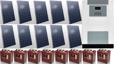 Fotovoltaico 3 kw con accumulo di 10 Kwh