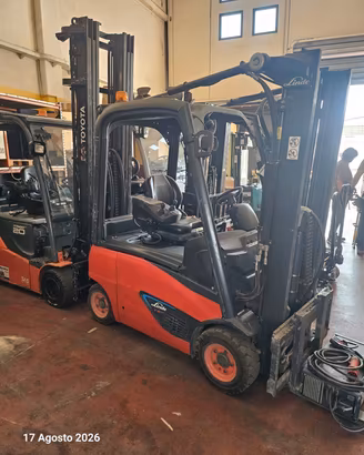 Carrello elevatore elettrico 1600kg LINDE