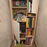 Libreria moderna rovere e bianca