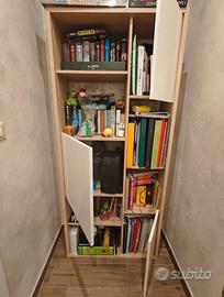 Libreria moderna rovere e bianca