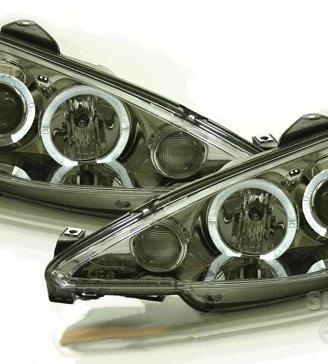 Fari anteriori angel eyes led peugeot 206 98-06