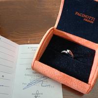 Anello solitario oro bianco con brillante 