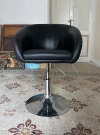 Poltrona da parrucchiere girevole