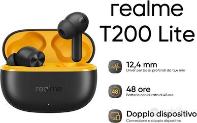 Realme Buds T200 Lite Auricolari In-Ear Wireless