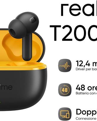 Realme Buds T200 Lite Auricolari In-Ear Wireless