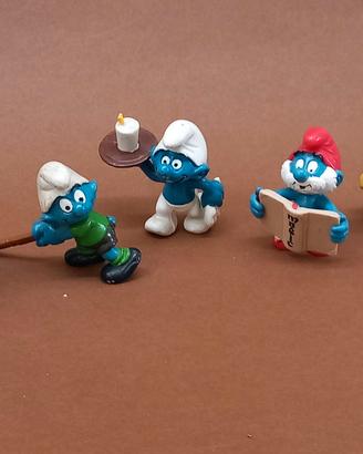 Lotto 5 Puffi Vintage anni 1981/1983