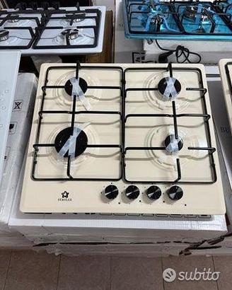 Piano cottura 4fuochi beige 60cm nuovo garantito