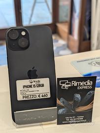 iPhone 15 128GB nero usato garanzia 