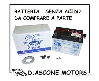 BATTERIA GS YB4L-B SENZA ACIDO ( DA COMPRARE SEPAR