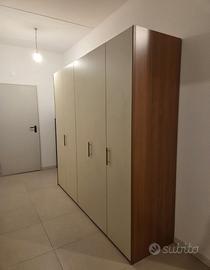 armadio ciliegio 5 ante H224 L243 P63