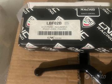 Leva freno ducati cnc racing nera reclinabile