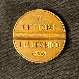 Gettone telefonico raro serie 7606