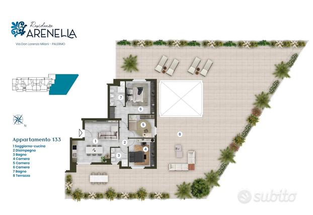 Arenella nuova costruzione varie metrature