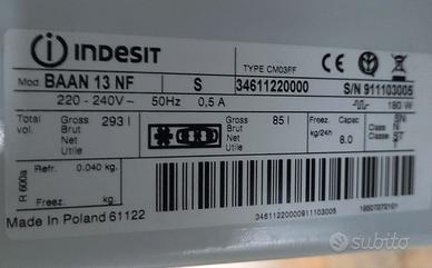 Indesit BAAN 13NF  ricambi per frigorifero