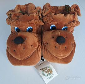 Pantofole imbottite a forma di cane taglia 39-45