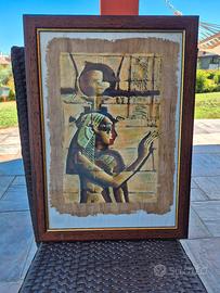 Quadro incorniciato con papiro