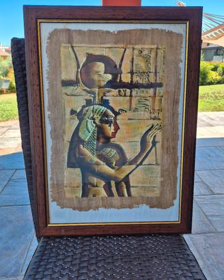 Quadro incorniciato con papiro