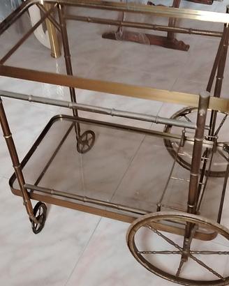 carrello in ottone