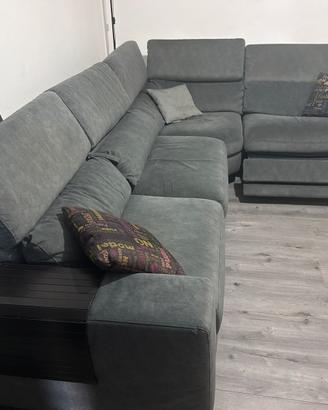 Divano letto angolare con relax