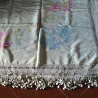 Copriletto in seta dipinto a mano - nuovo-vintage