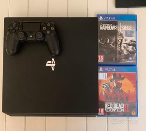Ps4 Pro 1tb + 1 Joystick + Rdr2 e R6s