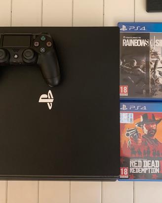 Ps4 Pro 1tb + 1 Joystick + Rdr2 e R6s