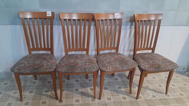 Codice: 272047  SET 4 SEDIE IN LEGNO COLORE NOCE C