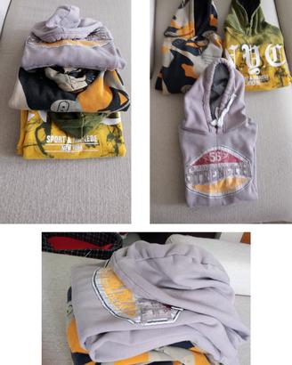 Lotto 3 felpe Streetwear 2 Tg.M - 1 Tg.L