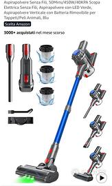 Aspirapolvere senza fili potente e pratico NUOVO