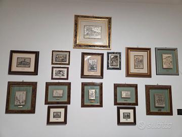 Quadri bassorilievi città di Bologna in argento