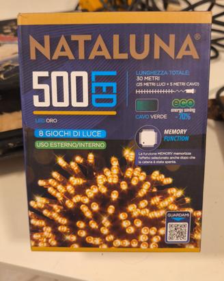 Luci  Natale 500 led oro