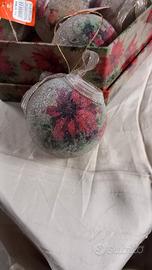 Palline Natale con scatola Nuove 