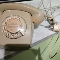 Telefono fisso a disco combinatore vintage 
